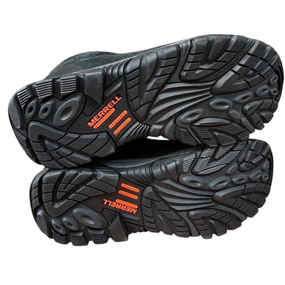 NEW Merrell Mens Size 7.5 Moab Onset Mid Waterproof Composite Toe Work Boot Blac - Picture 10 of 12